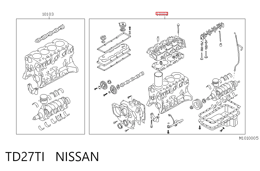TD27TI Nissan/Infiniti Motor completo