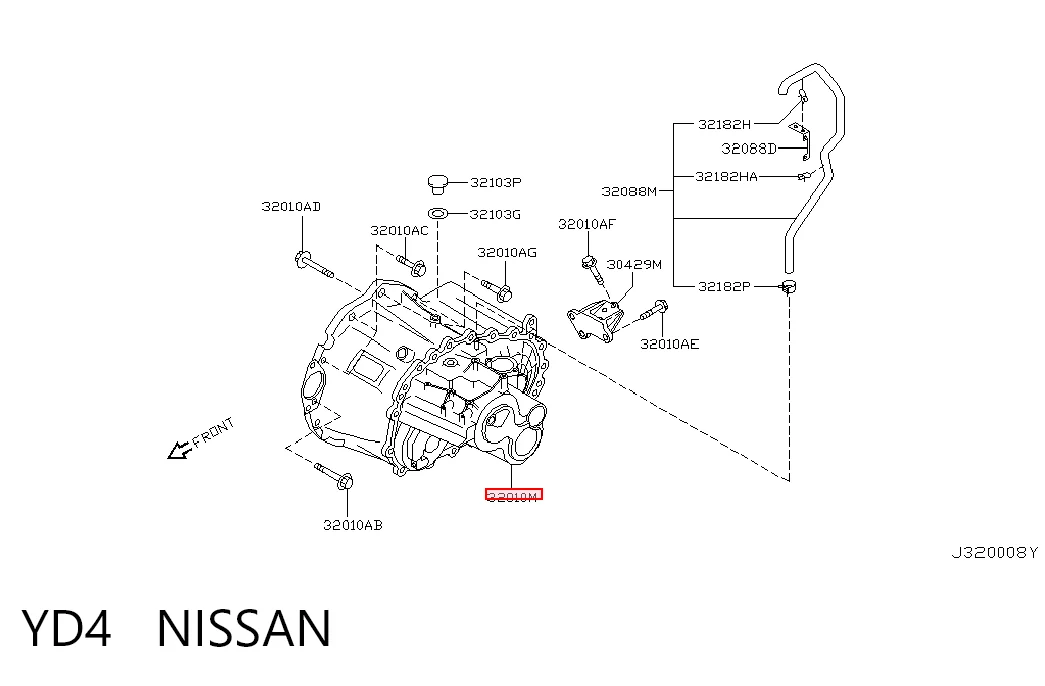 YD4 Nissan/Infiniti Transimisión manual