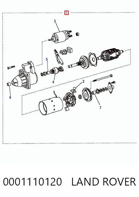 0001110120 Land Rover Arranque motores
