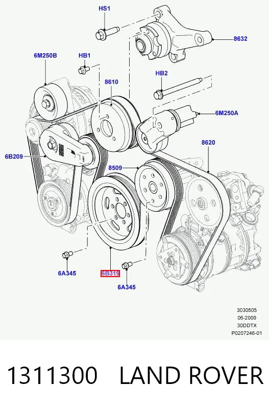 1311300 Land Rover Dámper