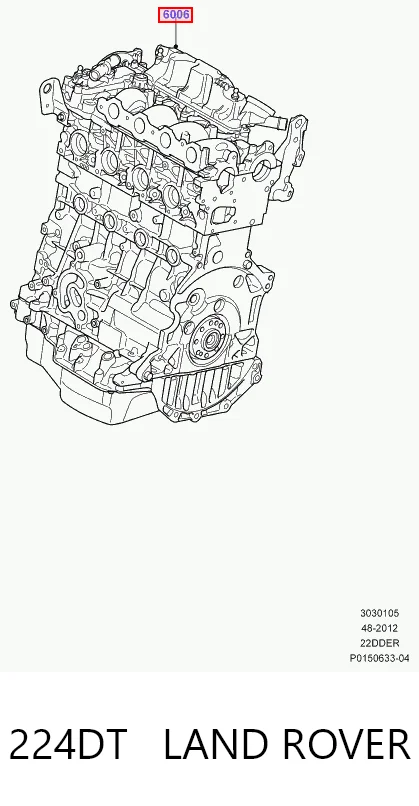 224DT Land Rover Motor completo