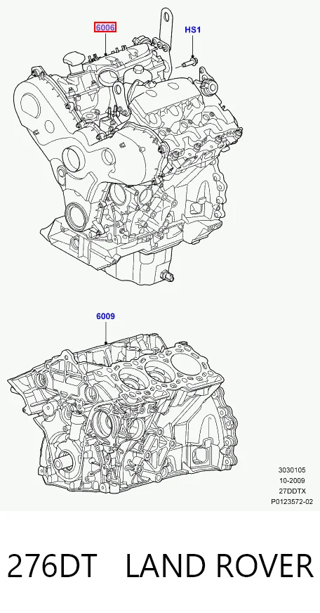 276DT Land Rover Motor completo