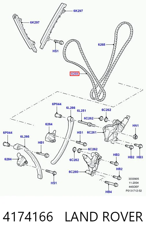 Comprar Cadena de distribución Land Rover Range Rover III L322 a bajo precio