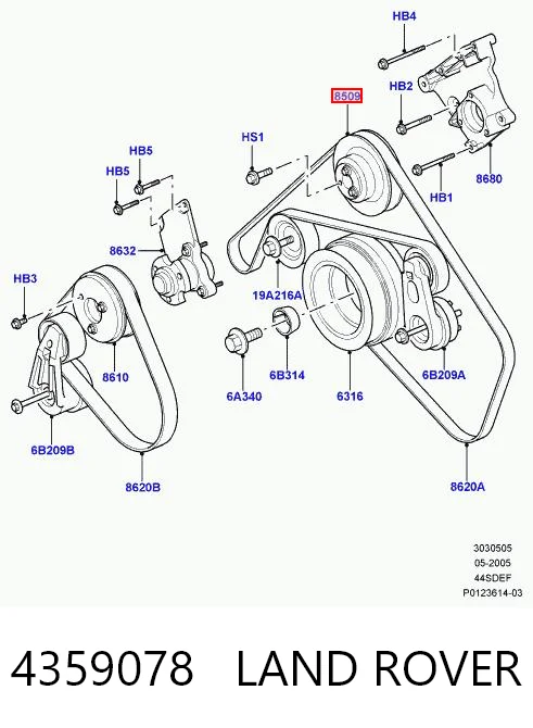 Comprar Polea de la bomba de agua Land Rover Range Rover III L322 a bajo precio