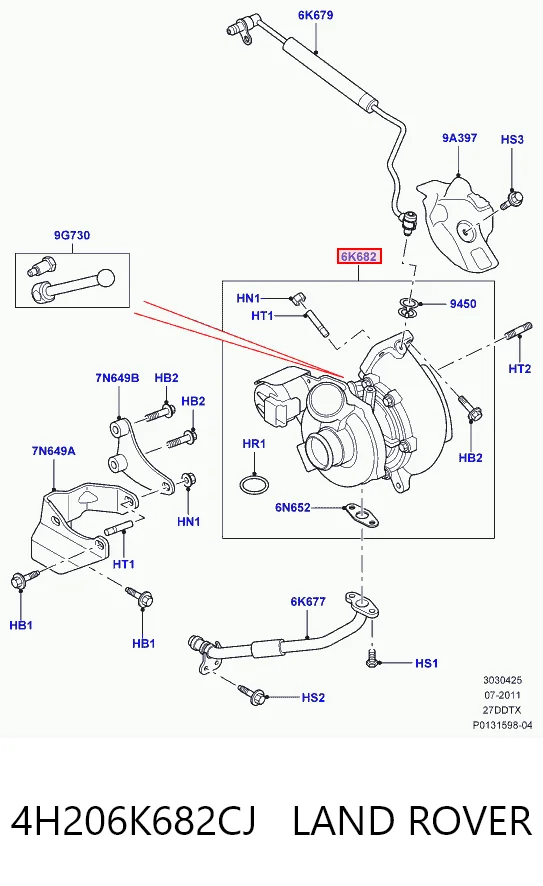 Turbocompresor Land Rover Discovery III SUV (LR3) (2004 - 2009) precio, desde 239,58 EUR