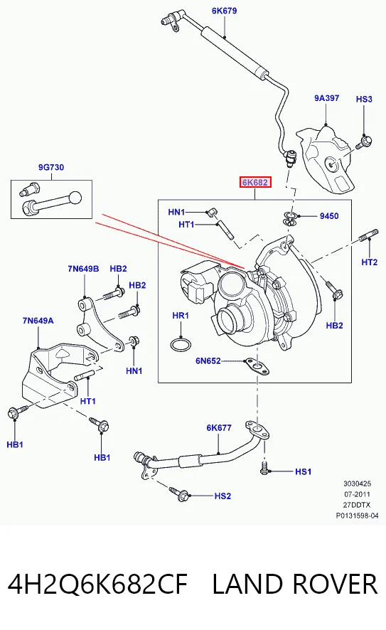  Turbocompresor Land Rover Discovery 3