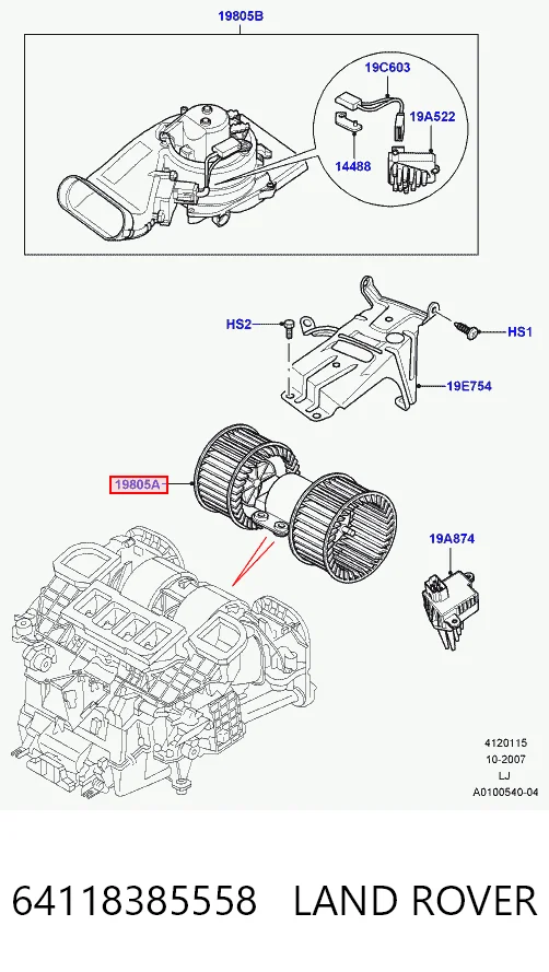  Ventilador habitáculo Land Rover Range Rover 3