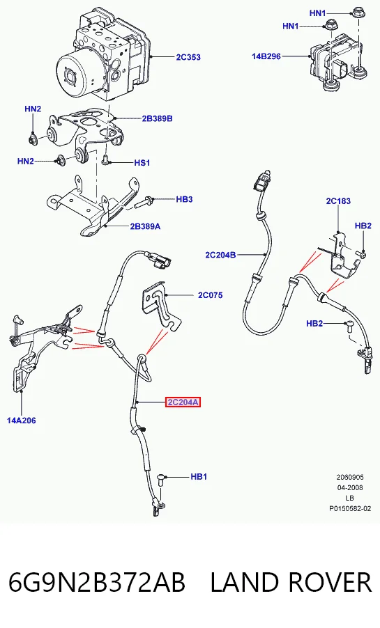  Sensor ABS Land Rover Freelander 2