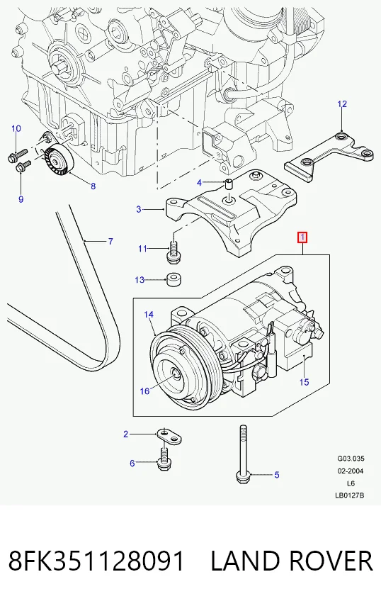 Comprar 4472208060 Rover Compresor de aire acondicionado coche