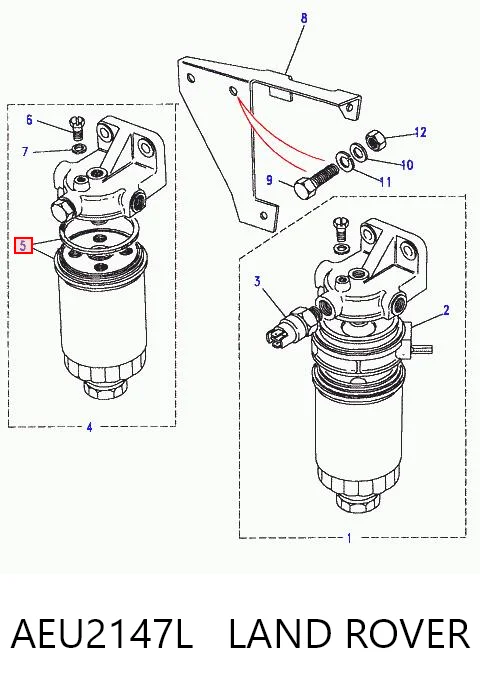 Filtro de gasoil para Ford Fiesta II (FBD)