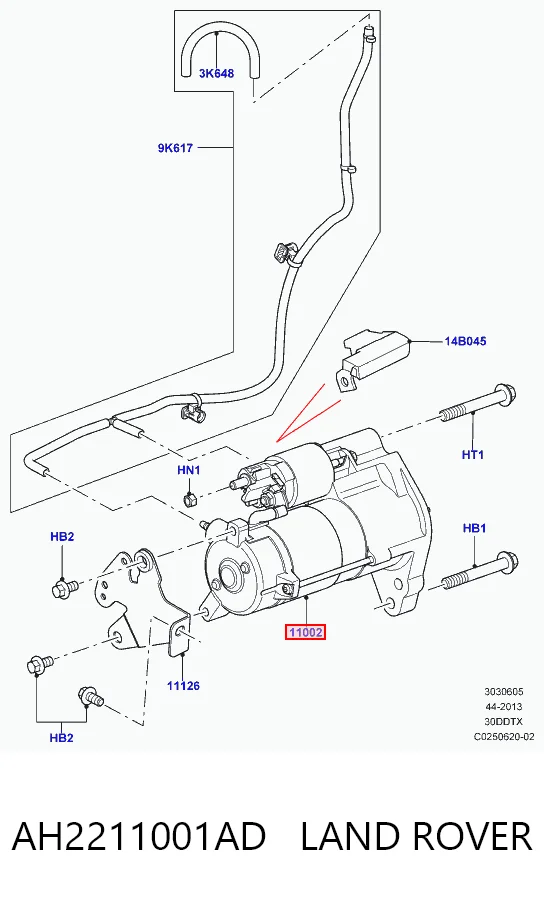  Motor de arranque Land Rover Range Rover 