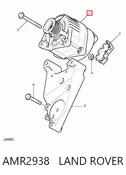 AMR2938 Land Rover Alternador de coche