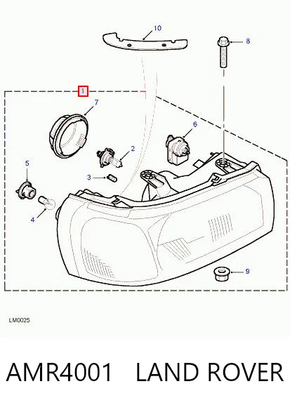 Luz derecha para Land Rover Freelander I L314