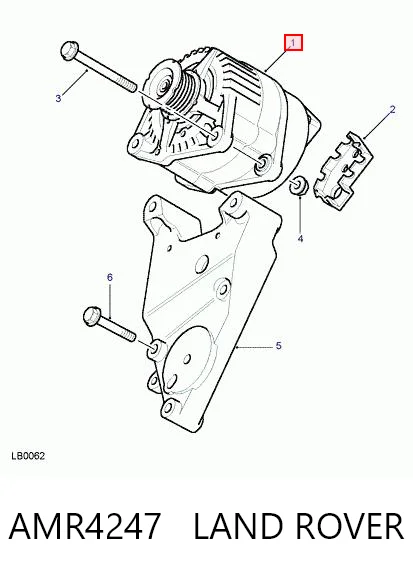 AMR4247 Land Rover Alternador de coche