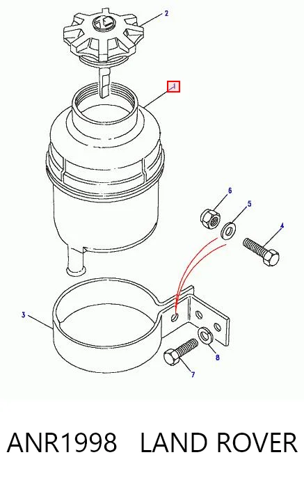 Depósito de bomba de dirección hidráulica para Land Rover Discovery II LJ ,LT