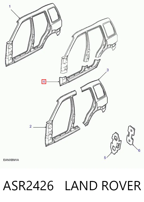 Comprar Umbral exterior derecho Land Rover Freelander I L314 a bajo precio