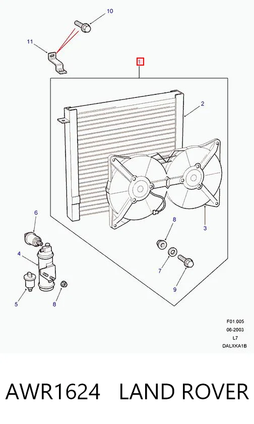 Comprar Condensador aire acondicionado Land Rover Range Rover II LP, P38A