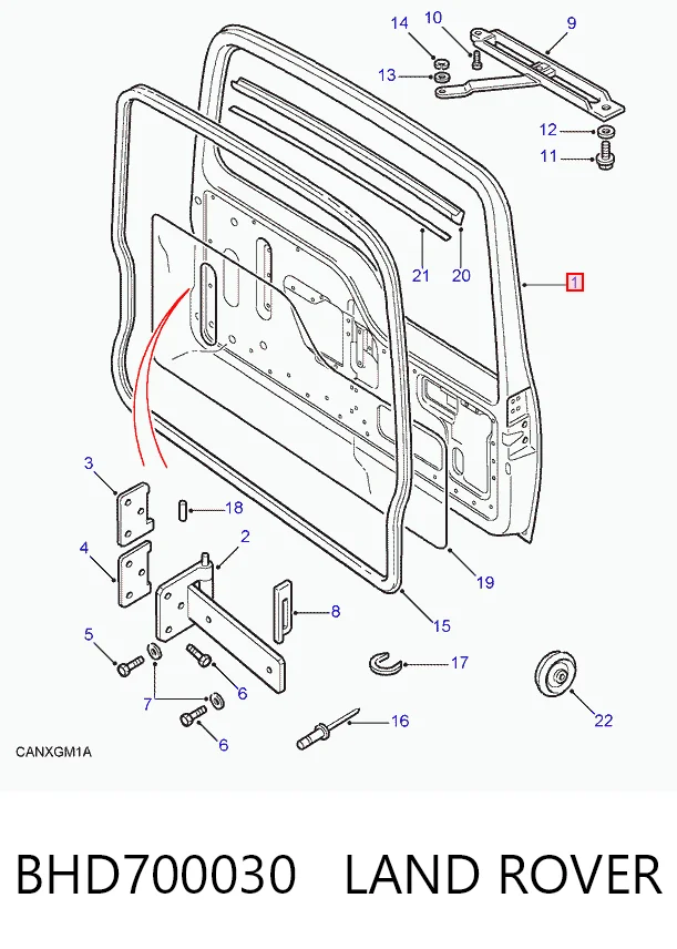 Porton trasero para Land Rover Discovery I LG, LJ