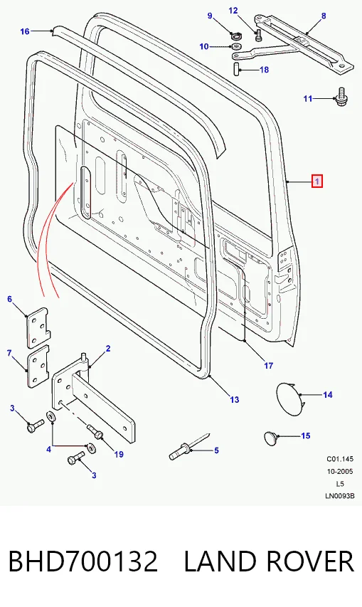 Porton trasero para Land Rover Discovery II LJ ,LT