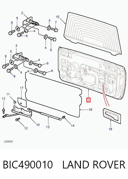 Porton trasero para Land Rover Freelander I L314