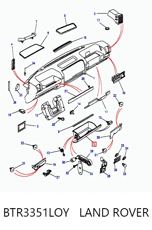 Comprar Guantera Land Rover Discovery II LJ ,LT a bajo precio