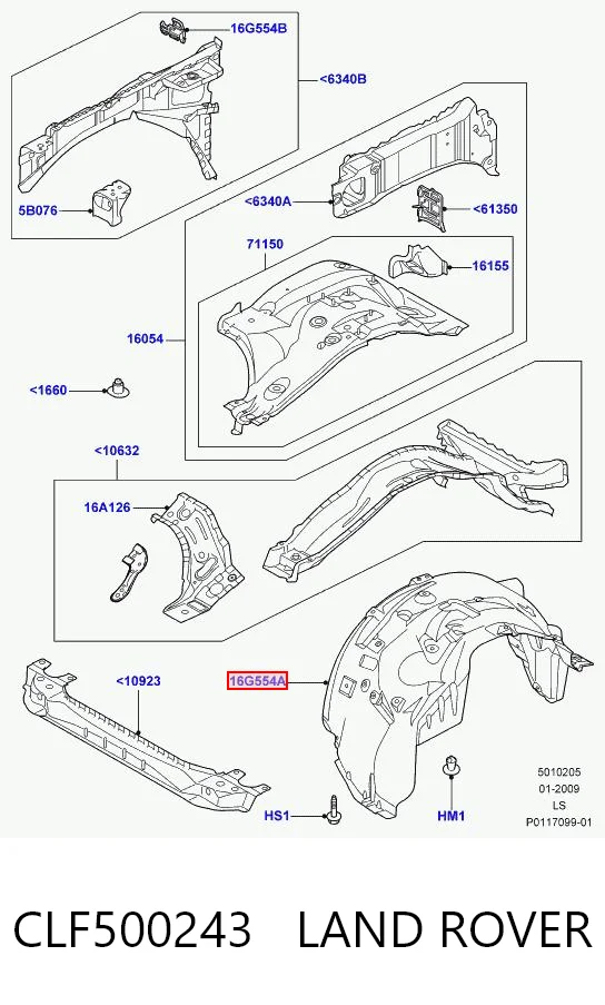Paso rueda delantero derecho para Land Rover Discovery III LR3