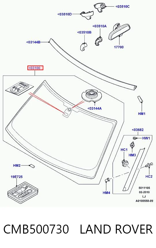 Cristal parabrisas Land Rover Range Rover III SUV (L322) (2010 - 2012) precio, desde 279,80 EUR