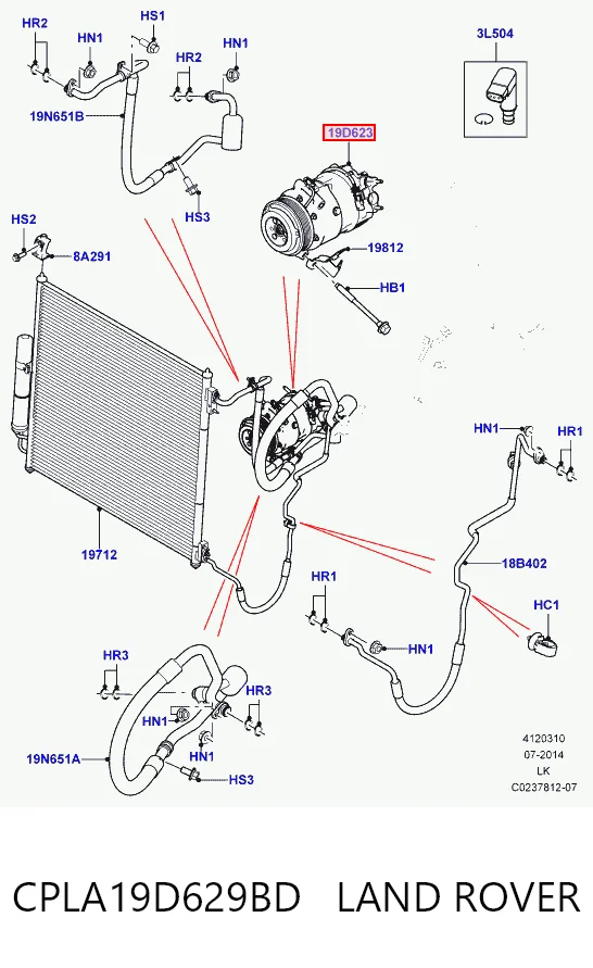 1986AD1423 Bosch Compresor climatizador