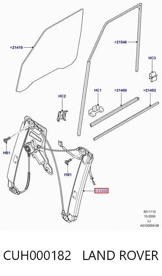 Comprar Mecanismo de elevalunas delantero derecha Land Rover Range Rover III L322