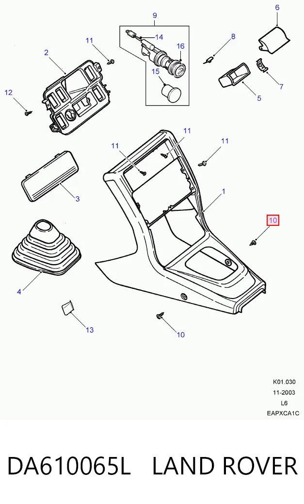 DA610065L Land Rover