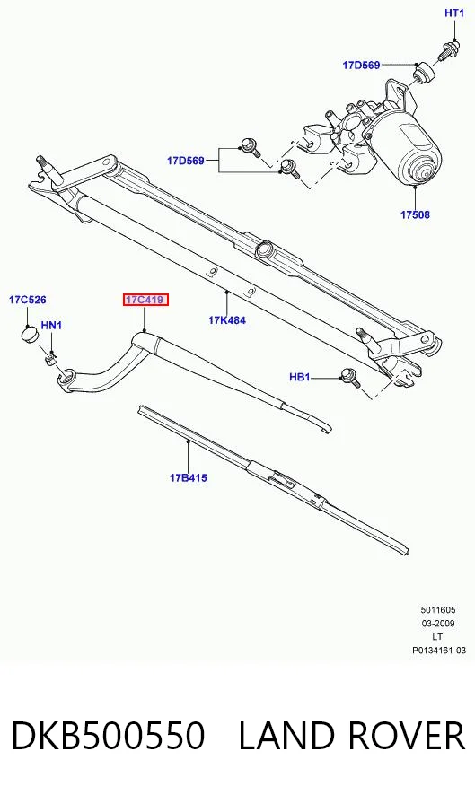 Brazo del limpiaparabrisas lavado de parabrisas para Land Rover Range Rover SPORT I L320