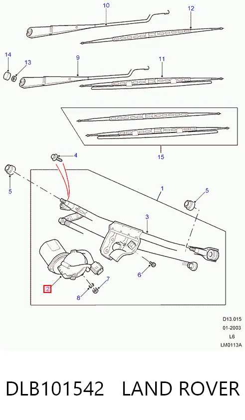 460337 ERA Motor del limpiaparabrisas