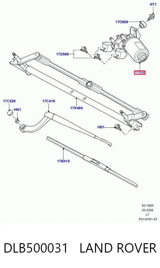 Motor del limpiaparabrisas Land Rover Range Rover SPORT II SUV (L494) (2013 - 2022) precio, desde 76,51 EUR