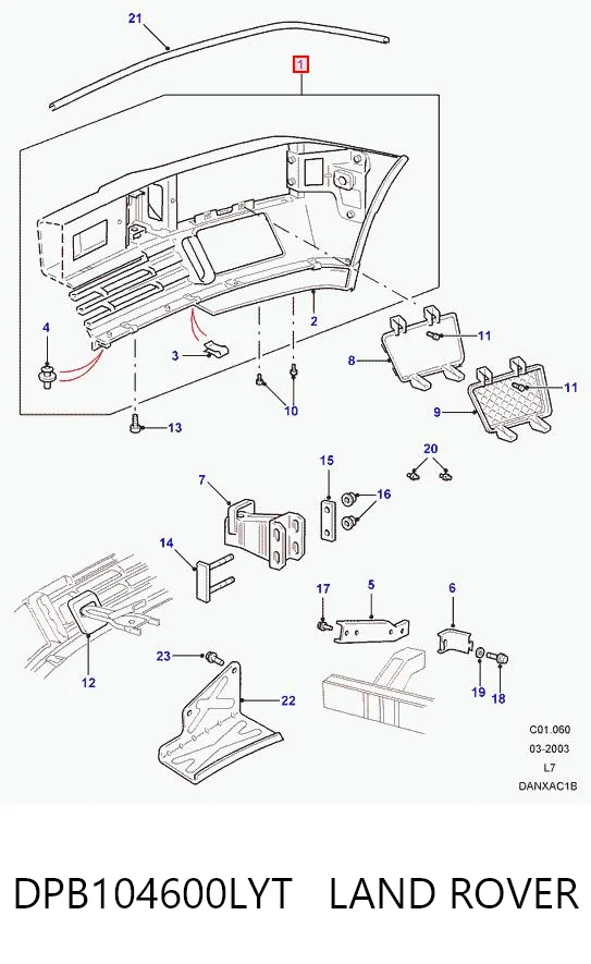 Comprar Parachoques delantero Land Rover Range Rover II LP, P38A a bajo precio