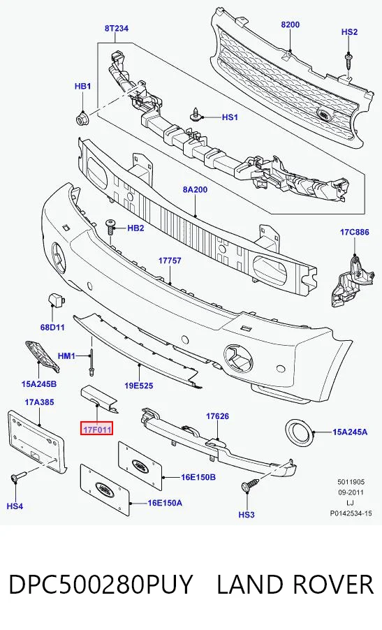 Comprar Tapa del gancho de remolque del parachoques delantero Land Rover Range Rover III L322 a bajo precio