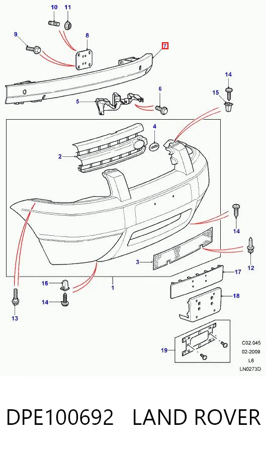Refuerzo de parachoques delantero Land Rover Freelander I SUV (L314) (1997 - 2006) precio, desde 59,53 EUR
