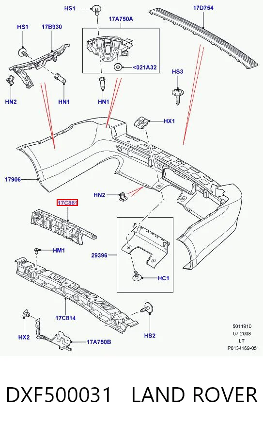 Comprar Refuerzo de parachoques trasero Land Rover Range Rover I L320 a bajo precio