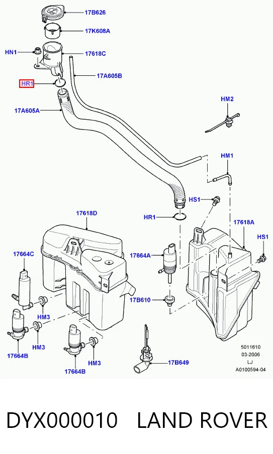 DYX000010 Land Rover