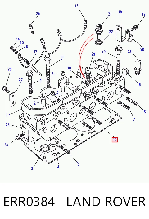 Junta de culata ERR0384 LAND ROVER