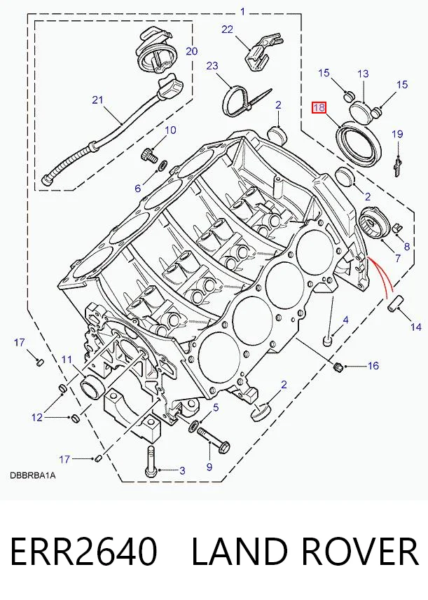 Anillo retén cigüeñal para Land Rover Range Rover II LP, P38A