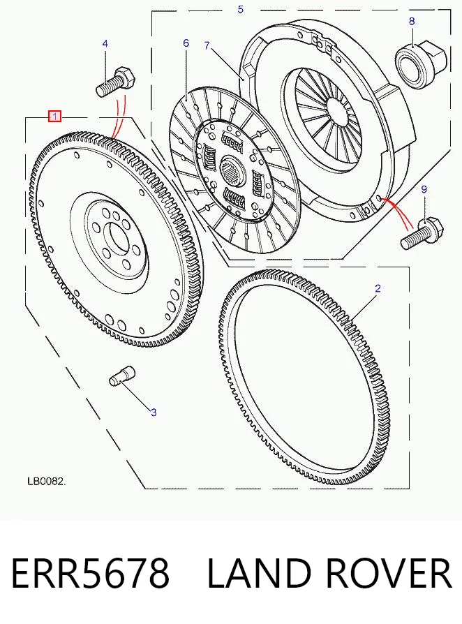 Volante de motor ERR5678 LAND ROVER