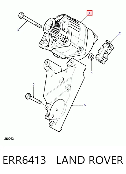 ERR6413 Land Rover Alternador de coche