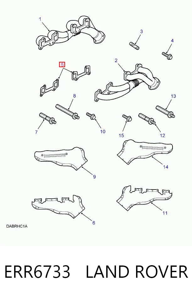 Junta colector joint para Land Rover Discovery I LG, LJ