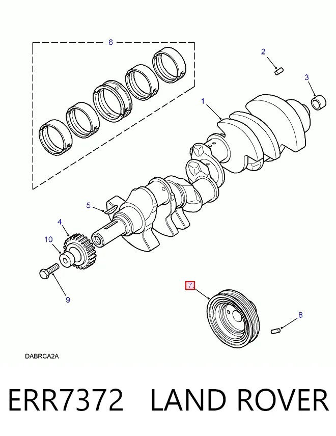 Comprar Polea del cigüeñal Land Rover Range Rover II LP, P38A a bajo precio