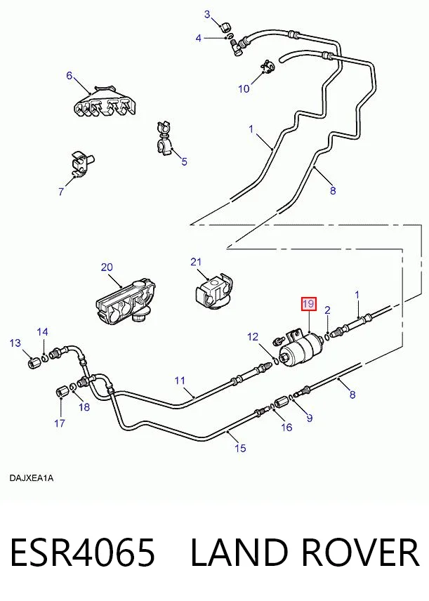 ESR4065 Land Rover Filtro de gasolina