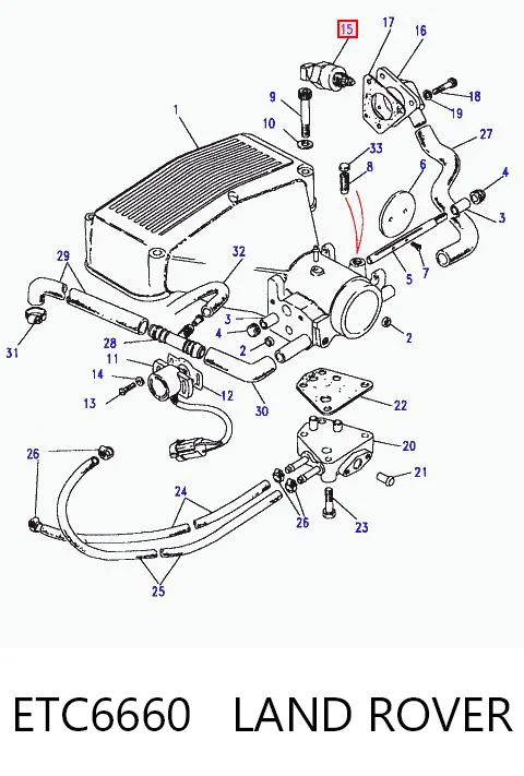 Válvula IAC para Land Rover Discovery LG, LJ