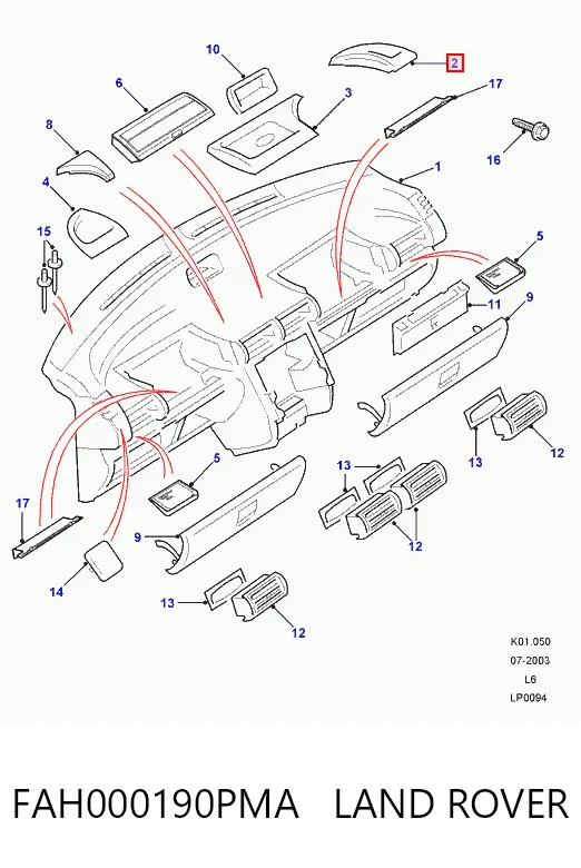 FAH000190PMA Land Rover