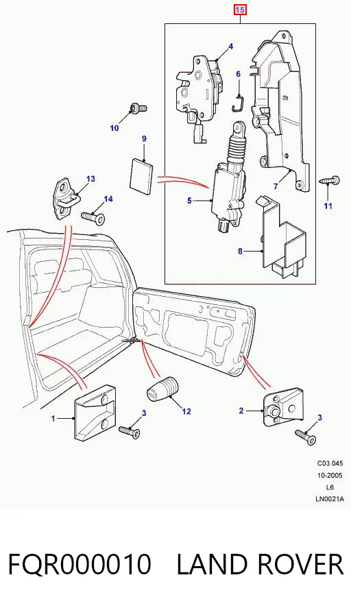 Cierre del maletero para Land Rover Freelander I L314
