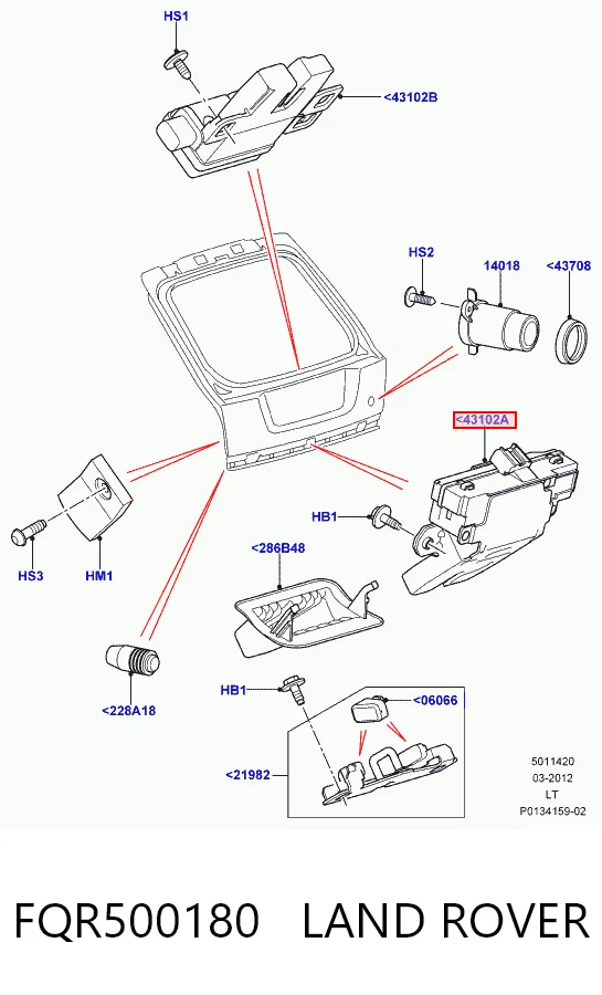 Comprar Cerradura de maletero Land Rover Range Rover SPORT I L320