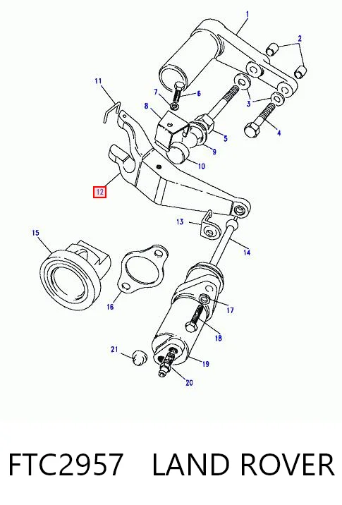 Horquilla de embrague FTC2957 LAND ROVER